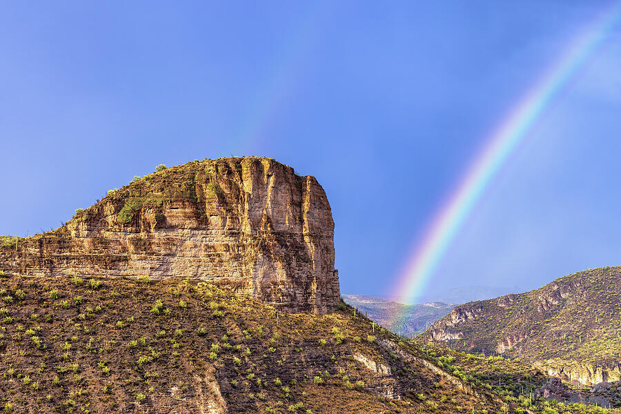 An Apache Trail Rainbow Photograph by Rick Furmanek