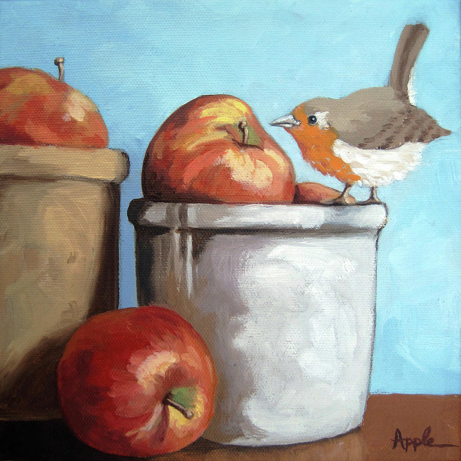 An Apple A Day Painting by Linda Apple