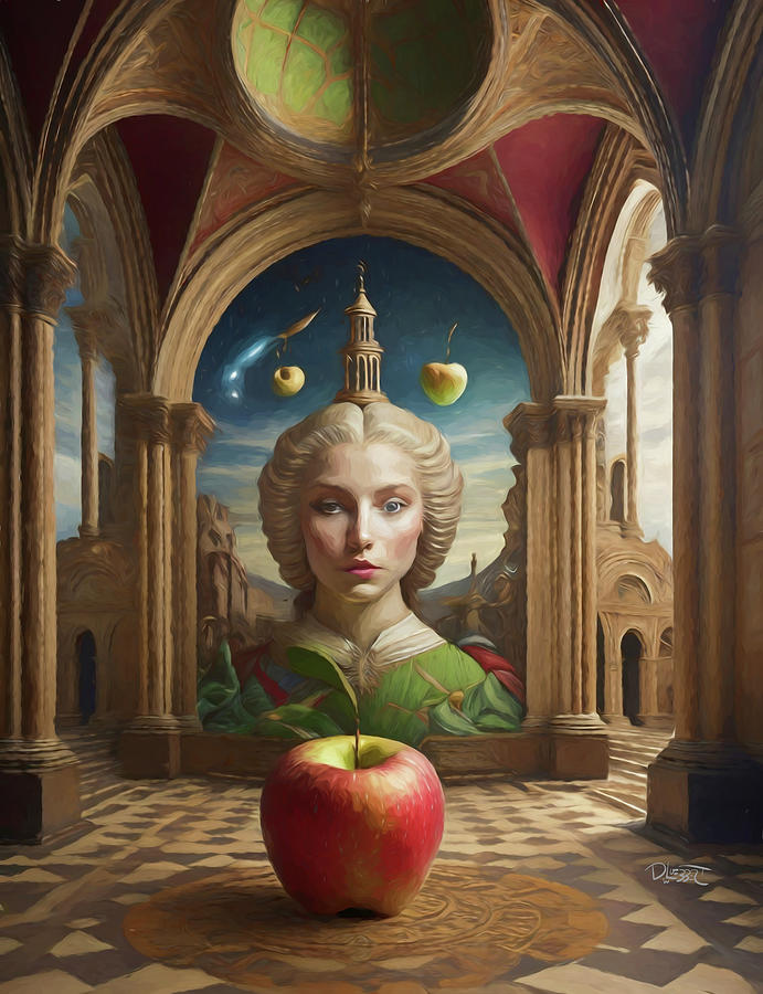 An Apple For the Teacher Digital Art by David Luebbert
