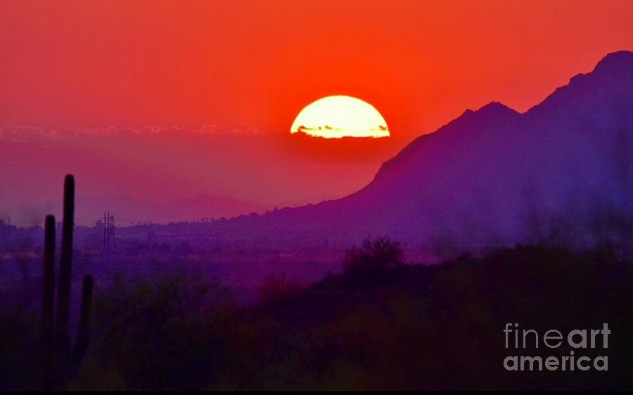 An Arizona Sunset Digital Art by Tammy Keyes