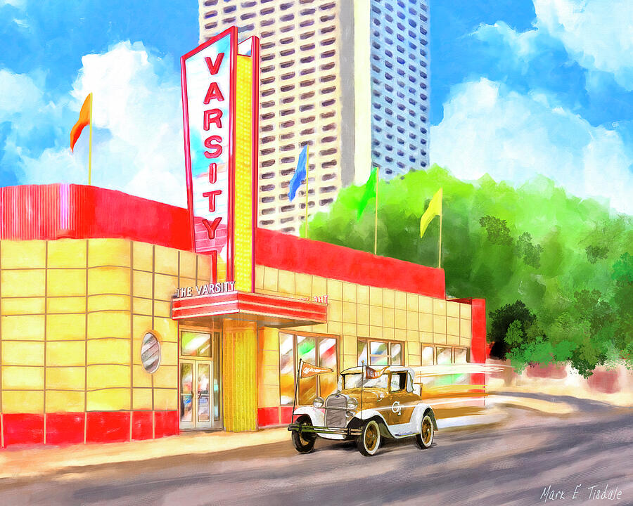 An Atlanta Original - The Varsity Mixed Media by Mark Tisdale An Atlanta Original - The Varsity Mixed Media by Mark Tisdale