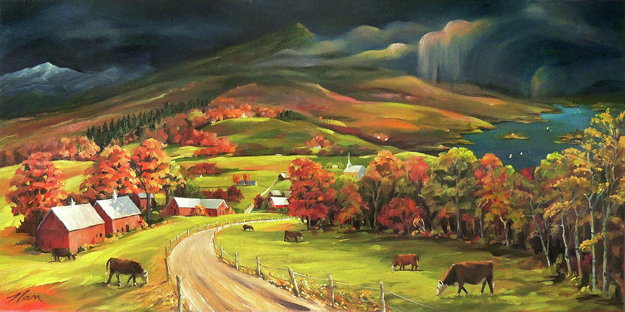 An Autumn Melody Painting by Nancy Griswold