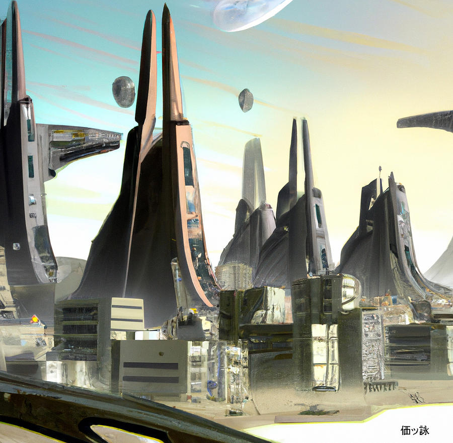 An Early City On the Planet Klingon Digital Art by Hiroshi Yoshido ...