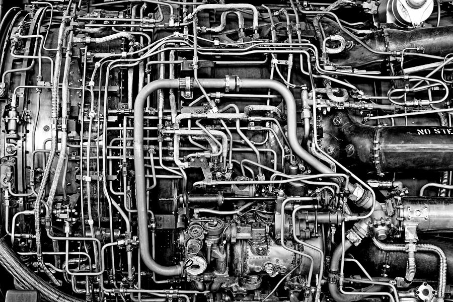 An Engineering Marvel - Pratt and Whitney J58 Turbojet Engine Photograph by KJ Swan