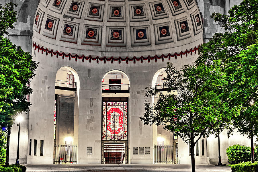 Ohio Stadium Photograph - An Entrance To Remember - Ohio State Football Stadium by Gregory Ballos