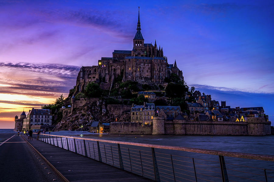 An Evening at Mont Saint Michel Photograph by Dee Potter