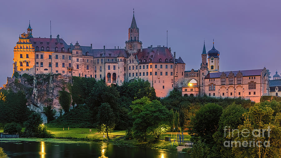 An evening at Sigmaringen Castle Photograph by Henk Meijer Photography