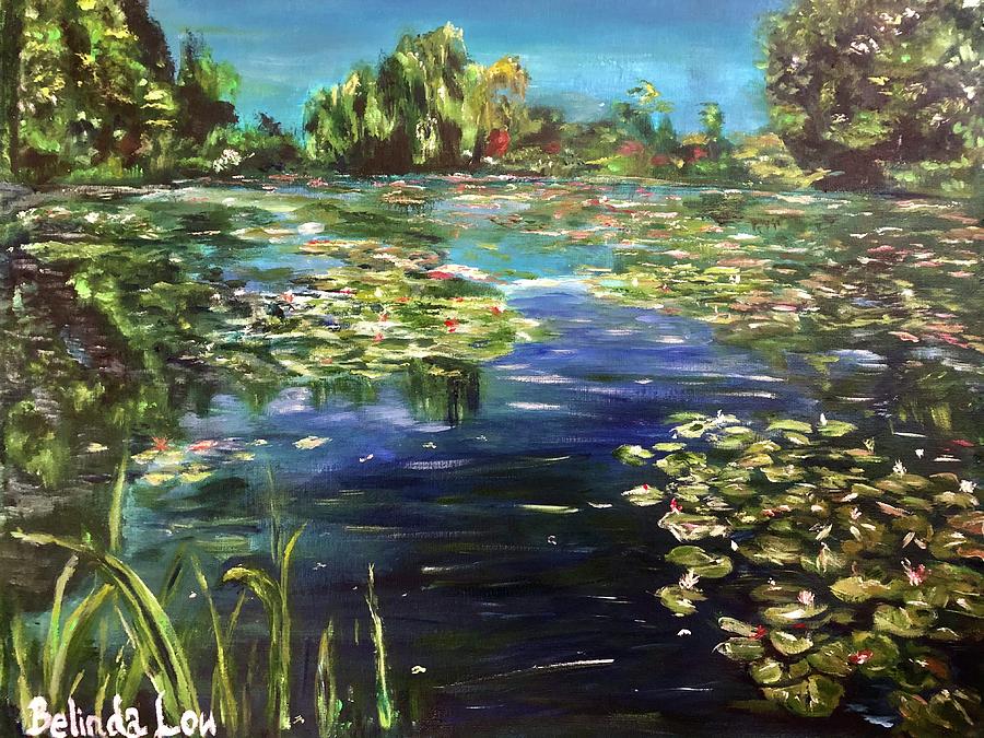 An Evening by the Pond Painting by Belinda Low