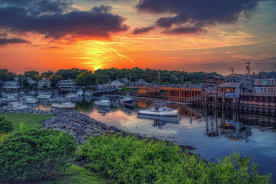 An Evening in Perkins Cove Photograph by Penny Polakoff