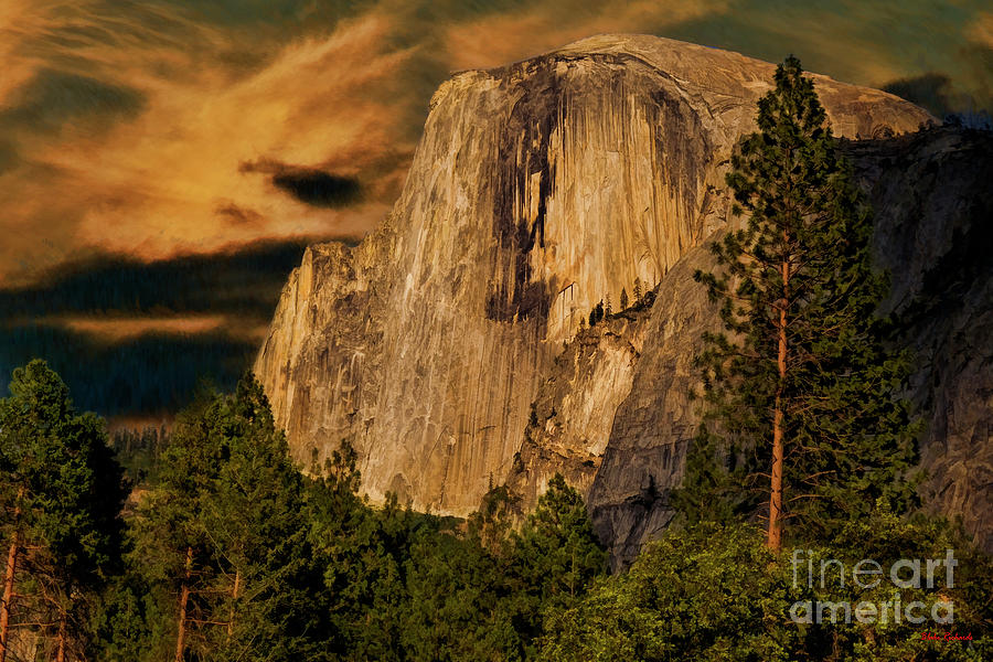 An Evening Warm Half Dome Yosemite Valley Photograph by Blake Richards