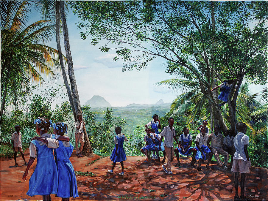 An Fweshe Pye Chennet-la Painting by Jonathan Guy-Gladding JAG