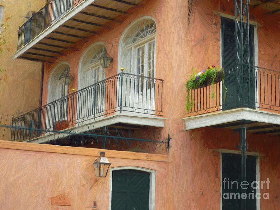 New Orleans Photograph - An Impression of a French Quarter Home by Kathleen K Parker