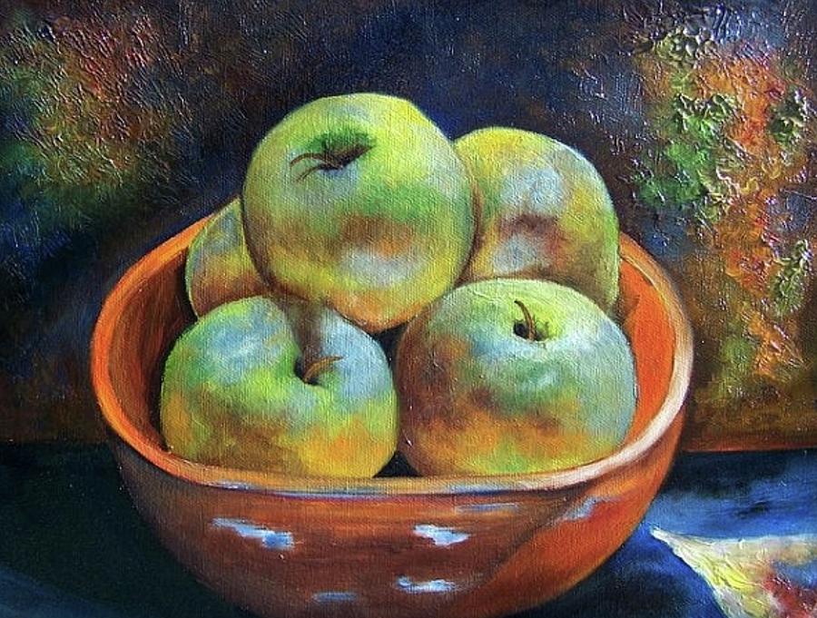 An Impression of Apples SOLD Painting by Susan Dehlinger