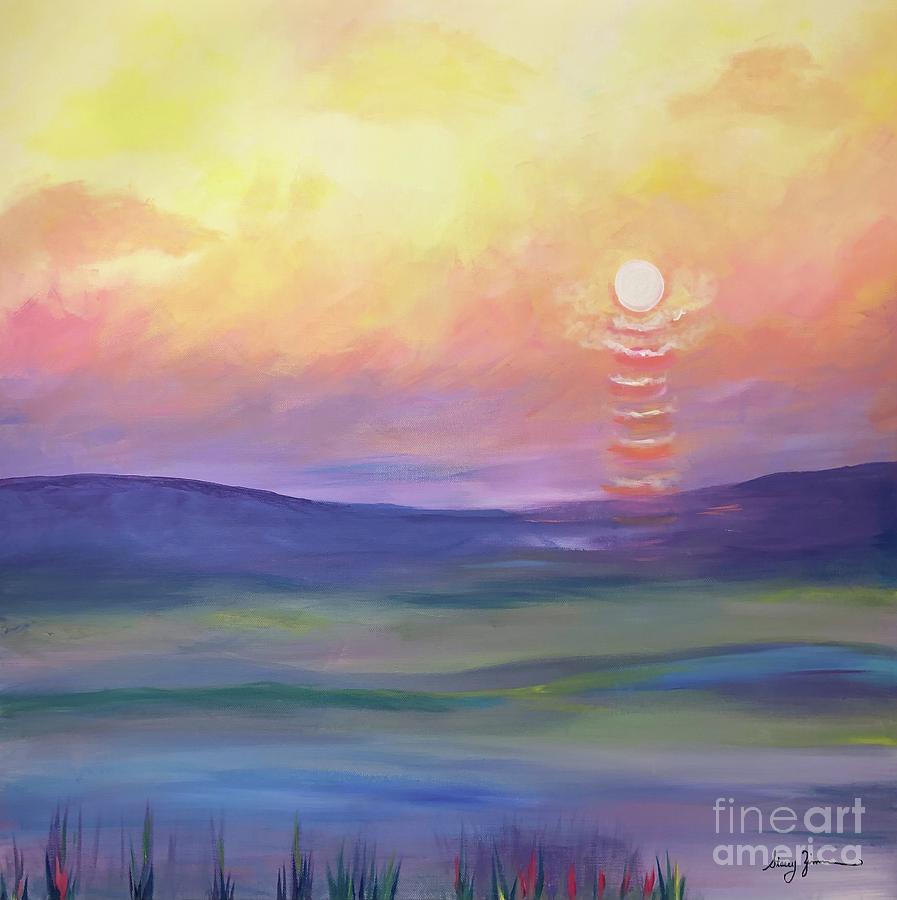 An Impressionists Sunrise  Painting by Stacey Zimmerman