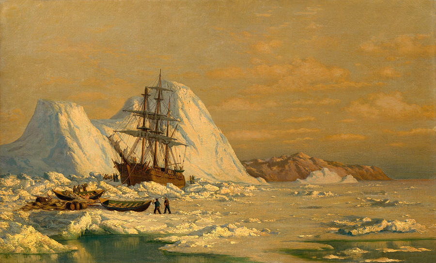 An Incident Of Whaling - William Bradford Painting by War Is Hell Store