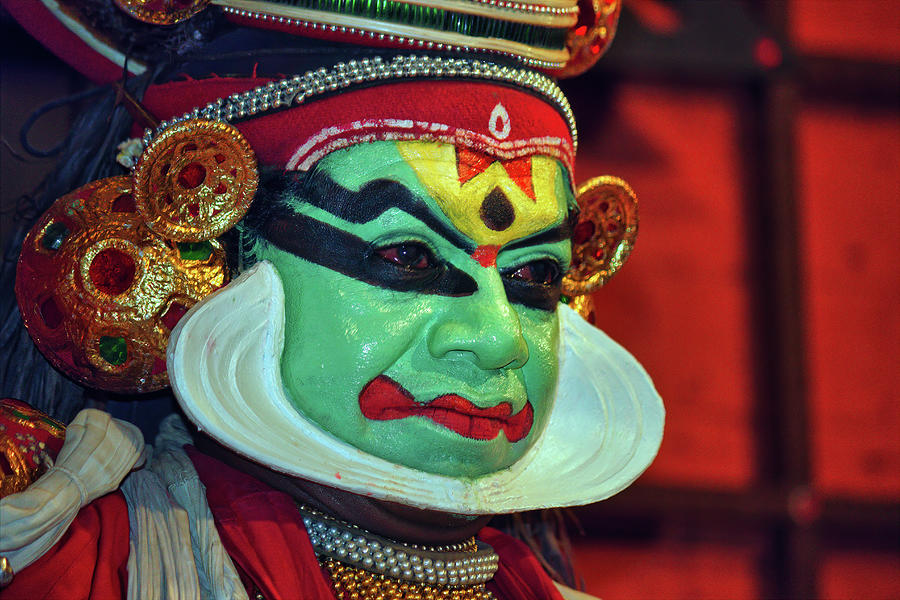 An Indian classical dance form named Kathakali artists tells Indian mythological stories through numerous gestures techniques and emotions Photograph by Arpan Bhatia