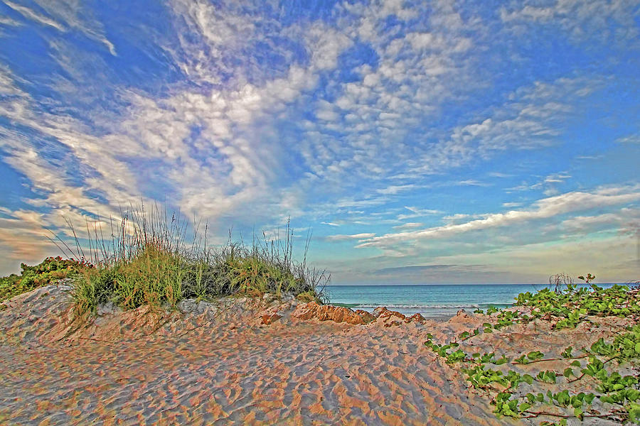 Nature Photograph - An Invitation - Florida Seascape by HH Photography of Florida