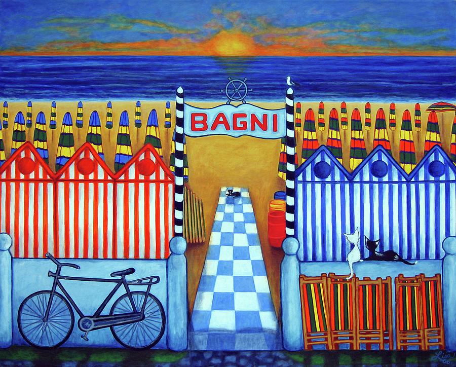An Italian Summers End Painting by Lisa  Lorenz