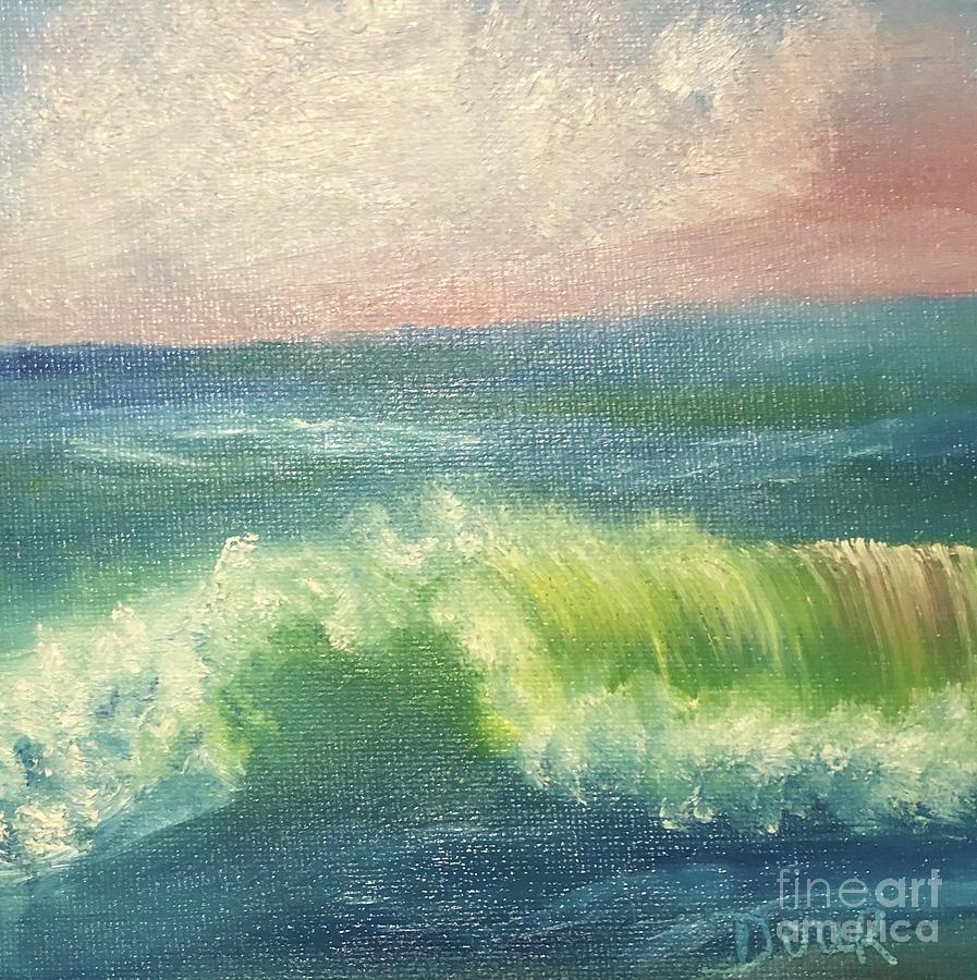 Seascape Painting - An Ocean Wave by Joanne Dour