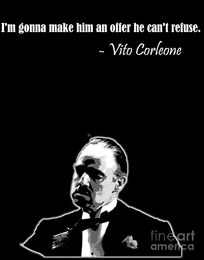 An offer he cant refuse Godfather quote Tapestry - Textile by Sasha