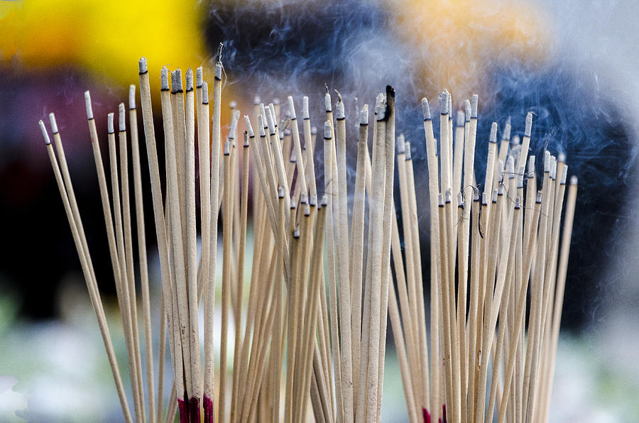 An Offering of Thai Incense Photograph by Gabriel Perez