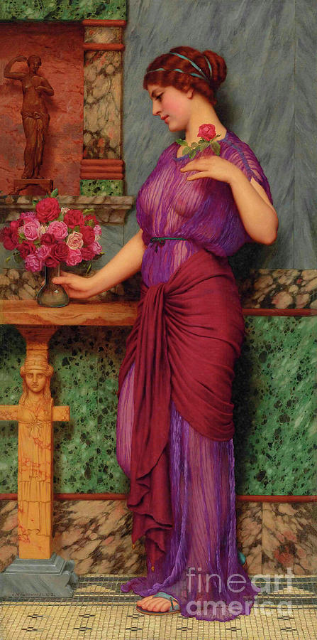 An offering to Venus Painting by John William Godward