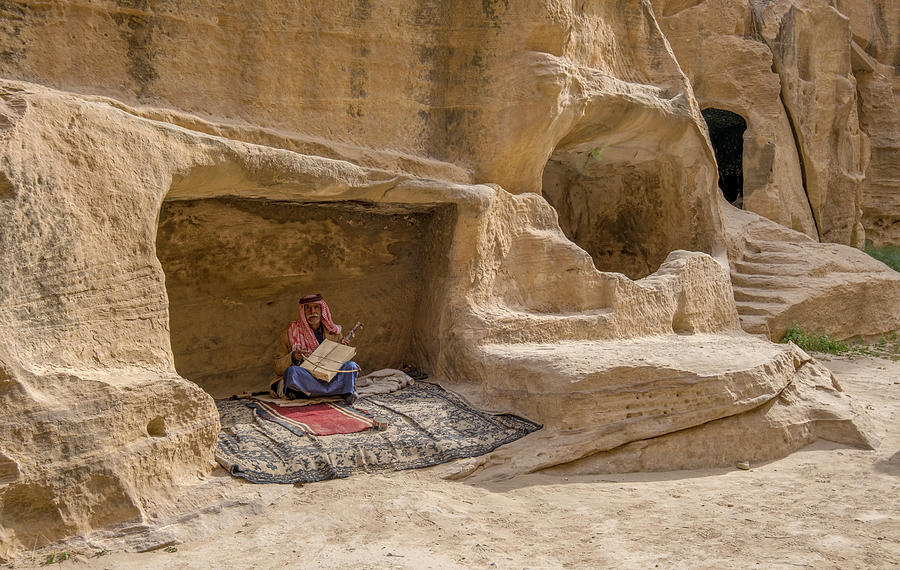 An old Bedouin in Wadi Rum, Jordan Photograph by Dubi Roman