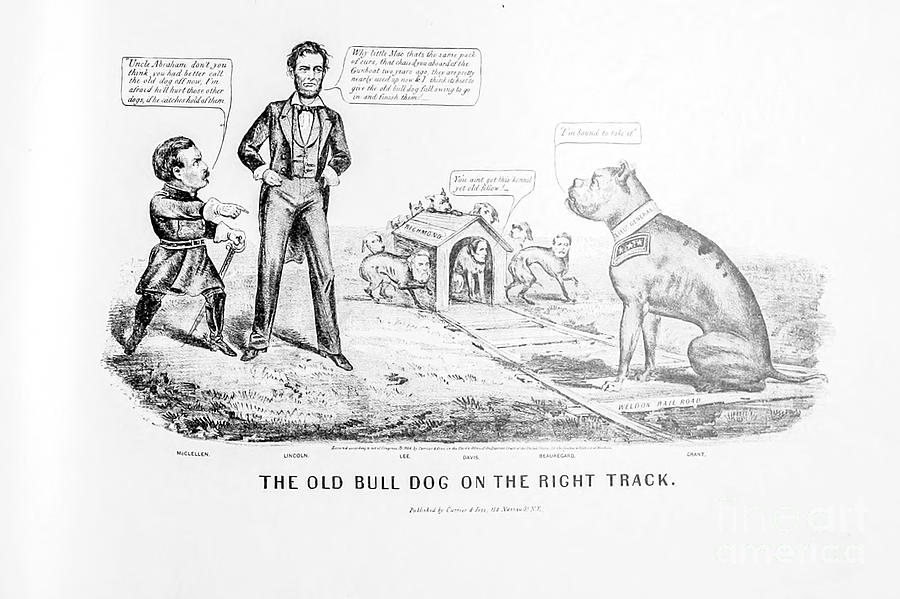 An Old Bulldog on the right track v2 Photograph by Historic illustrations