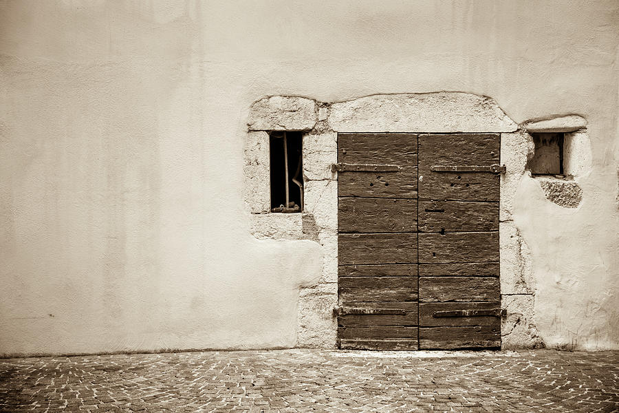 An Old Door in Chambery France Photograph by W Chris Fooshee