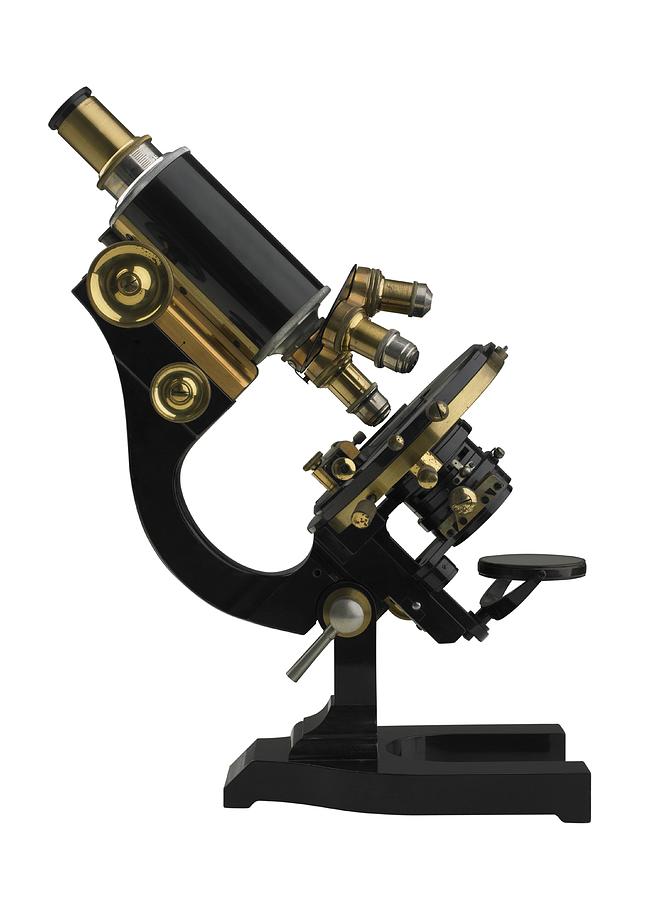 An old fashioned microscope Photograph by Tetra Images