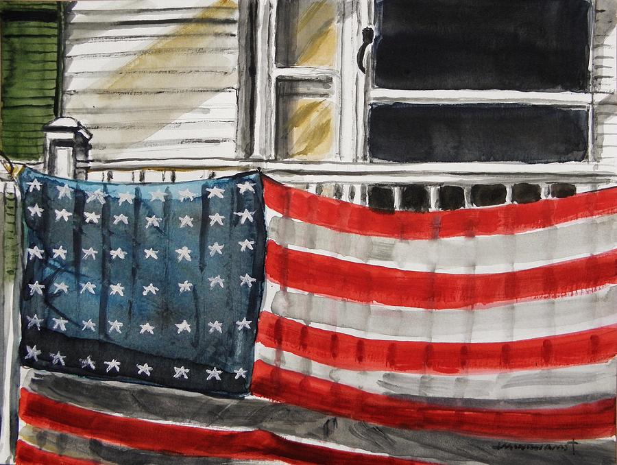 An Old Flag Painting by John Williams