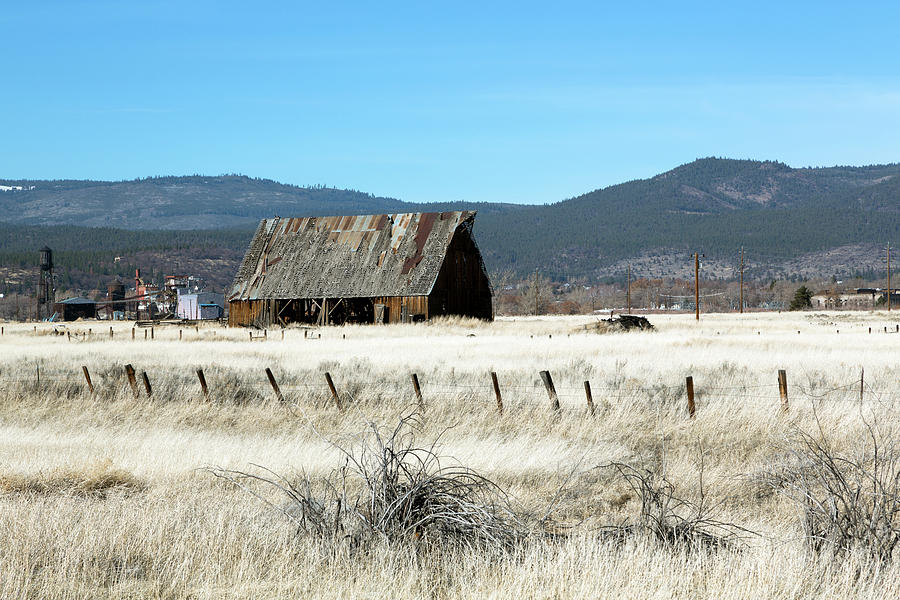 Landscape Photograph - An Old Hay Barn, Susanville, Lassen County, California by Carol Highsmith