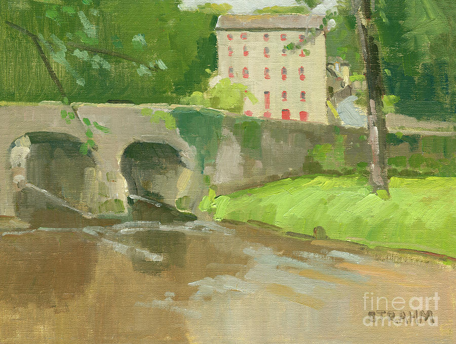 An Old Mill - Foulksmills, Ireland  Painting by Paul Strahm