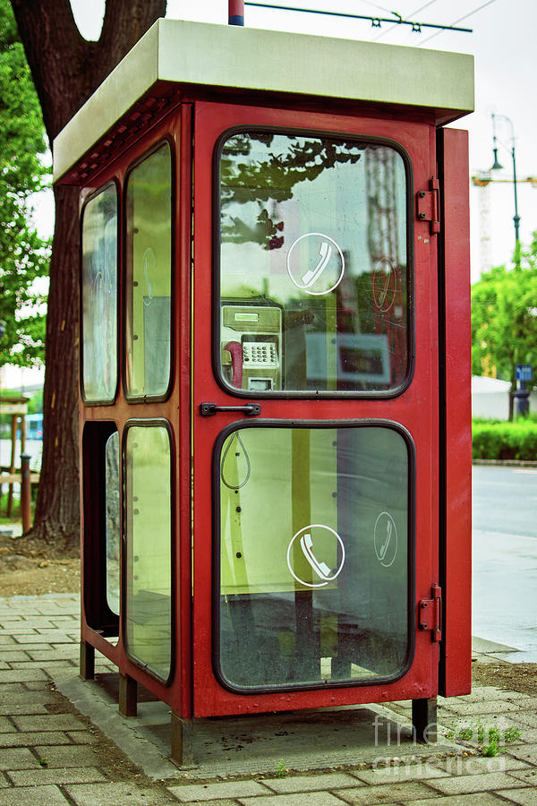 An old public phone booth in Budapest Photograph by Mendelex Photography