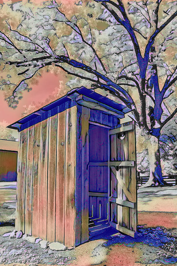 An Olde Outhouse fx Photograph by Dan Carmichael