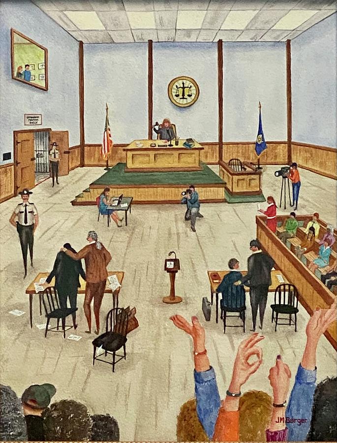 An Open and Shut Case Painting by Joseph Burger