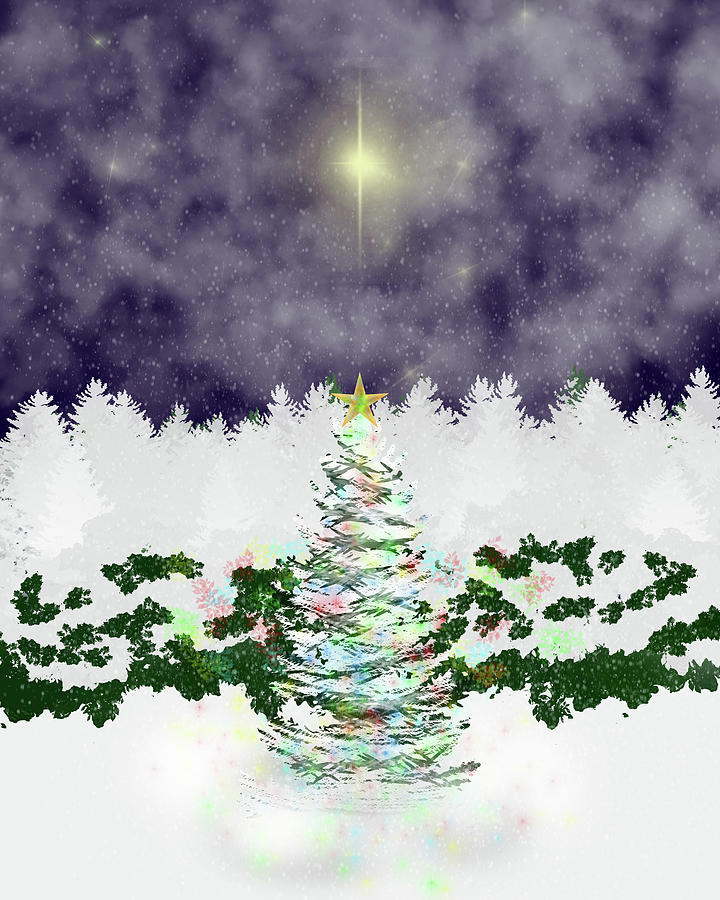 An Outdoor Christmas Digital Art by Grace Joy Carpenter