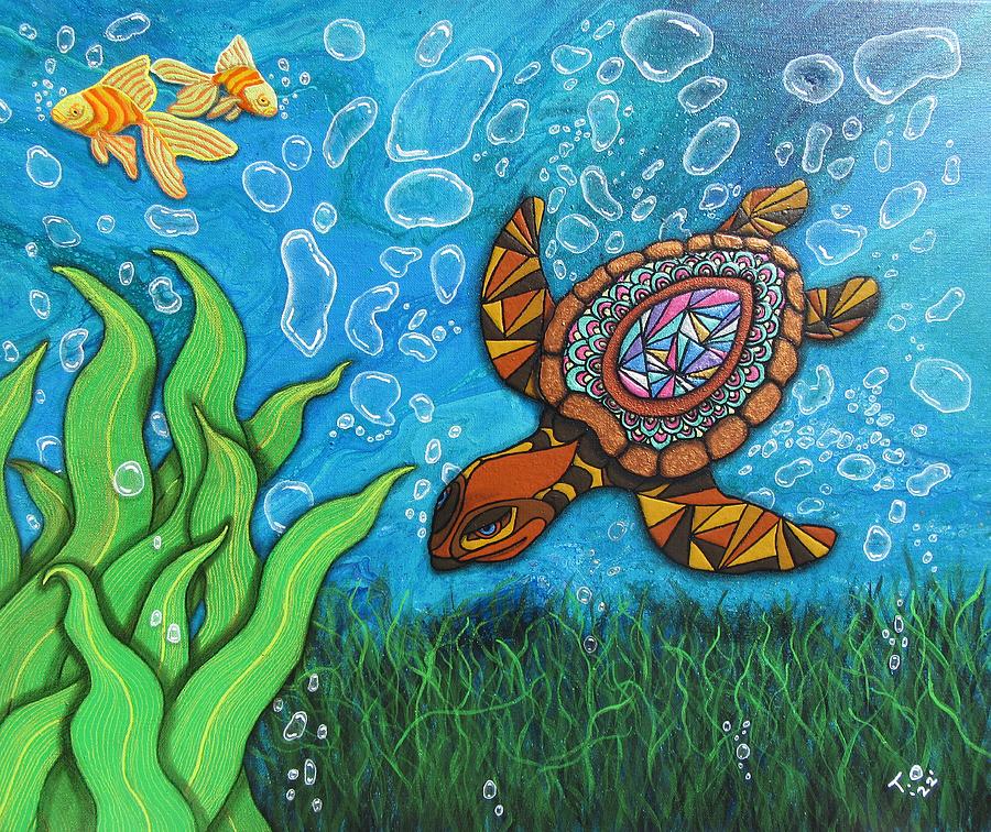 An Underwater Adventure Painting by Tammy Oliver
