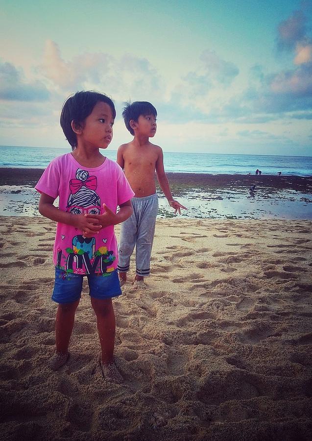 Kid On The Beach Photograph by Putri Wijaya | Fine Art America