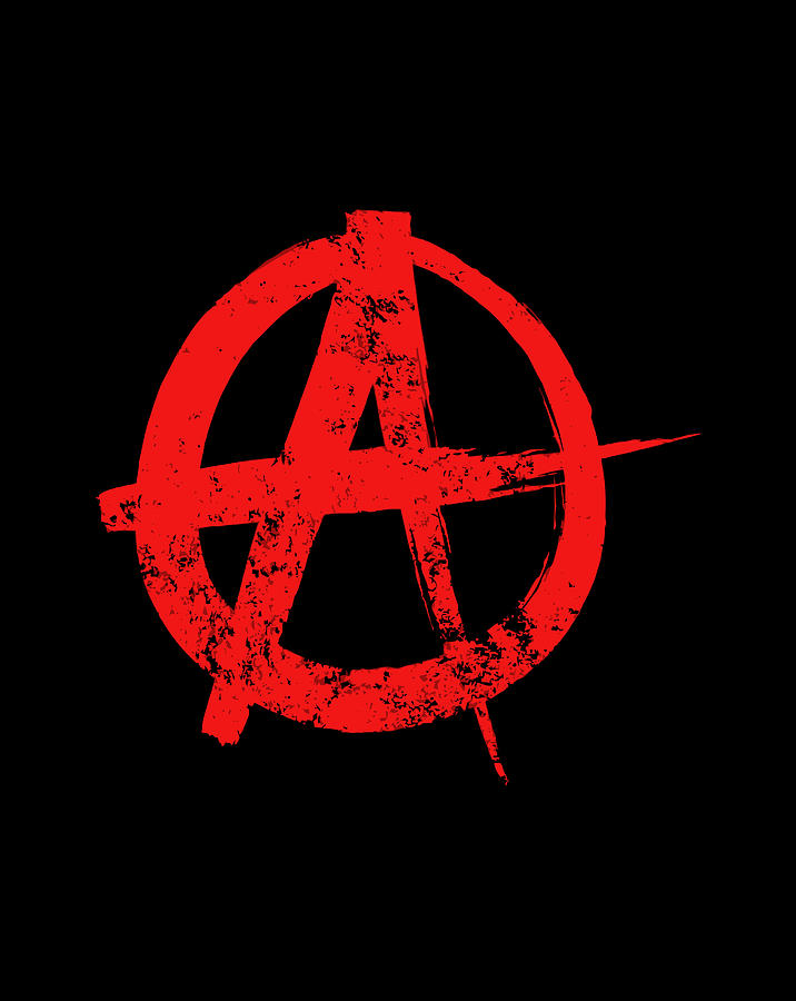 Anarchy Symbol Anarchist Sign Jacket Top Digital Art by Naomi Carter