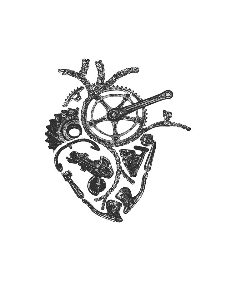 Anatomical cycling heart Digital Art by Do Tran Quang - Pixels