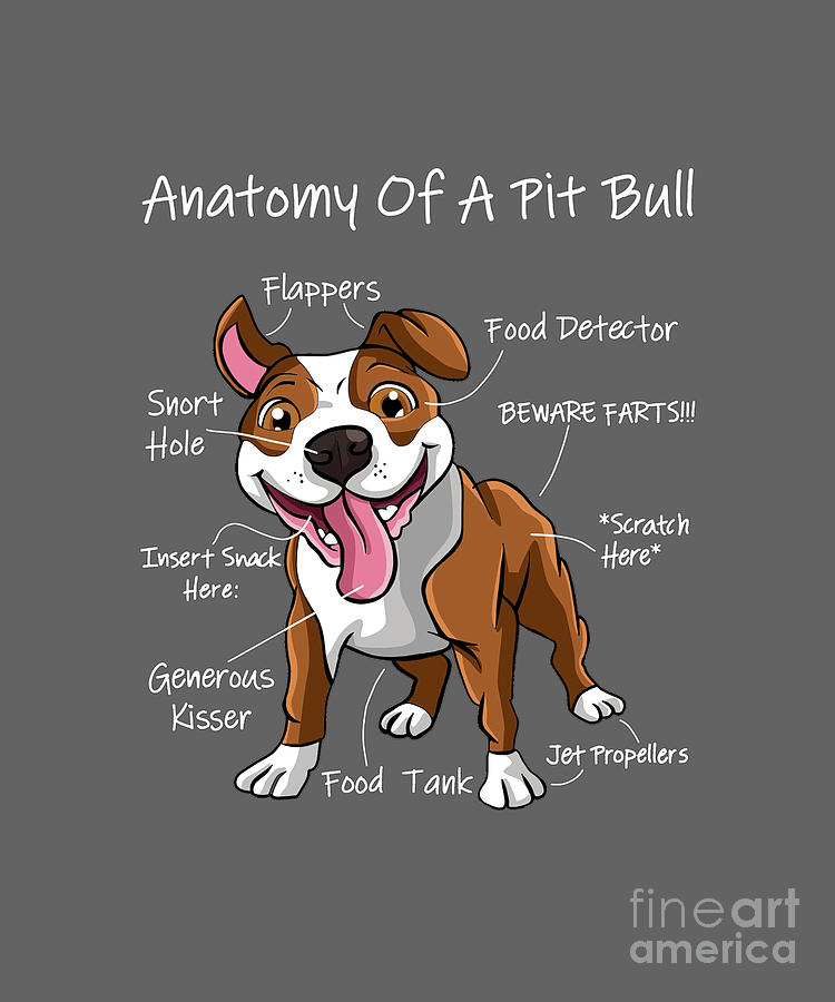 Anatomy of a Pitbull Tapestry - Textile by Jade Richardson