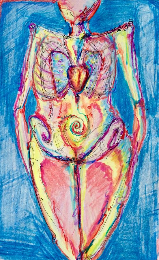 Anatomy of Healing Drawing by Suzan Sommers