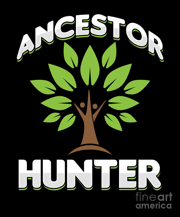  Ancestor  Hunter Family  Tree Gift Digital Art by Thomas Larch