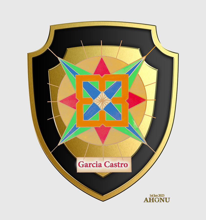 Ancestral Healing Family Crest of Garcia Castro Mixed Media by Ahonu