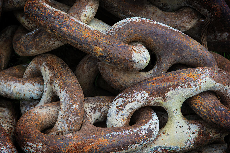 Anchor Chain #1 Photograph by Bud Simpson