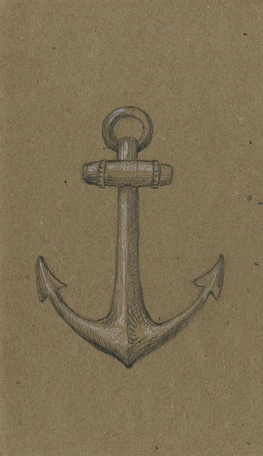 Anchor drawing Drawing by Juan Bosco