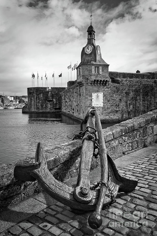 Anchor in Concarneau, France Photograph by Delphimages Photo Creations