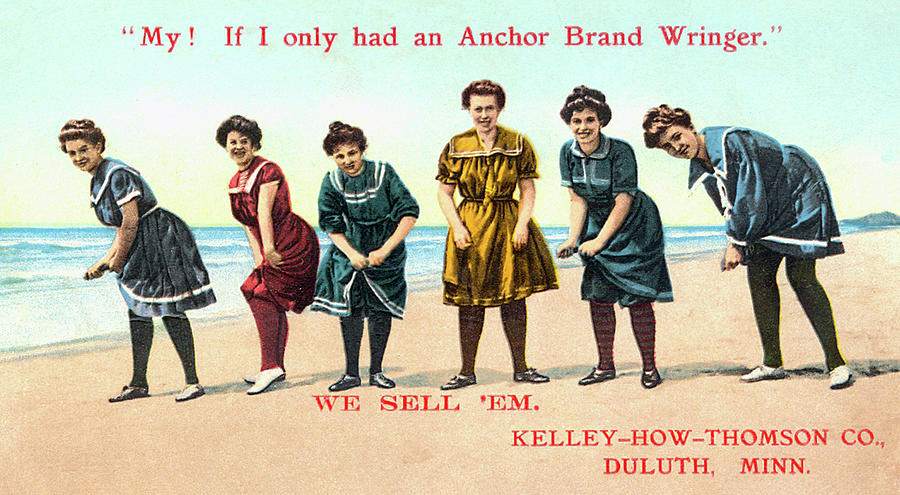 Anchor Wringer Beach Ad Photograph by Zenith City Press