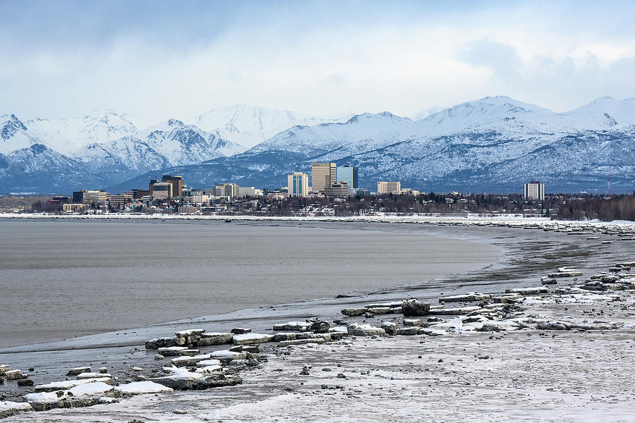 Anchorage Skyline - March 2 Photograph by Will Wagner